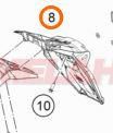 KTM Nummerntafelträger EXC 2012-2016, unten