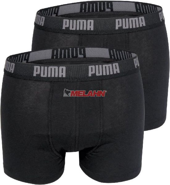 PUMA Unterhose (2er Pack): Basic Boxer, schwarz