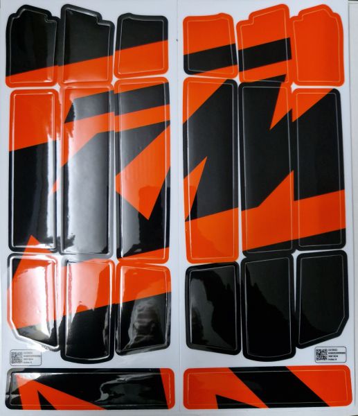 KTM Aufkleber Kühlerschutz (Paar) 125-450 SX 2023- / EXC 2024-, orange