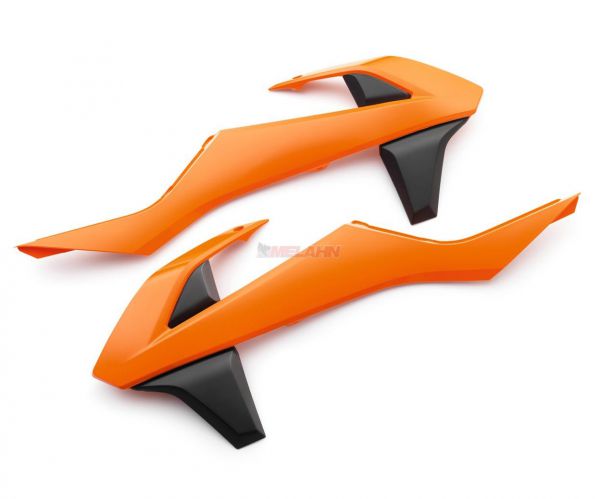 KTM Spoiler (Paar) ohne Dekor, zweifarbig, SX 16- / EXC 17, orange/schwarz