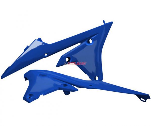 POLISPORT Spoiler (Paar) Kühlerverkleidung für YAMAHA YZF 250 14-18 / 450 14-17, blau