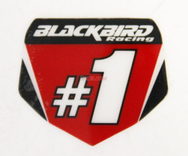 BLACKBIRD Aufkleber Starttafel 5,5x5cm, rot