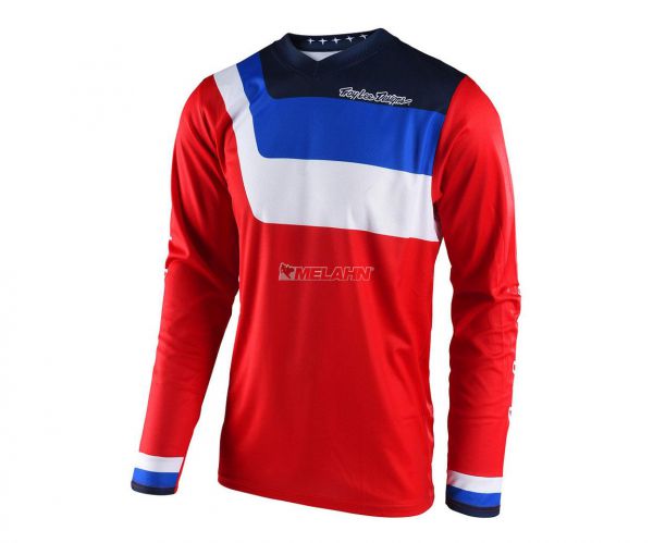 TROY LEE DESIGNS Jersey: GP Air Prisma, rot