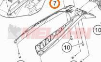 KTM Nummerntafelträger oben EXC 2017-2019, schwarz