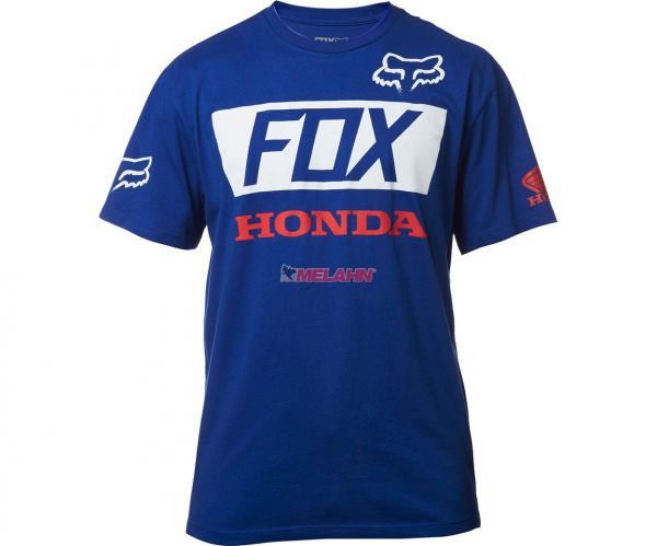 FOX T-Shirt: Honda, blau