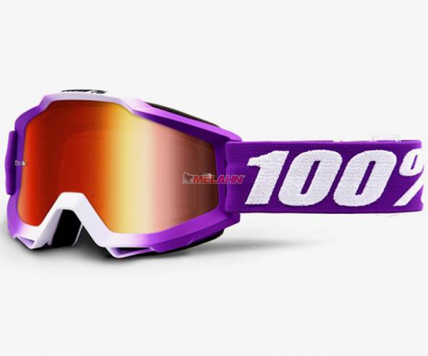 100% Kids Brille: Framboise, pink/weiß
