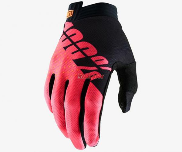 100% Handschuh: I-Track, schwarz/rot