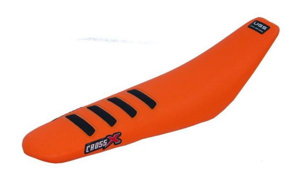 CROSSX Sitzbankbezug: Wave für KTM SX 2023-, orange/schwarz
