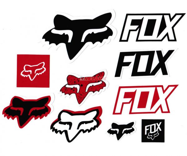 FOX Aufkleber-Kit: Track, 10-teilig, rot
