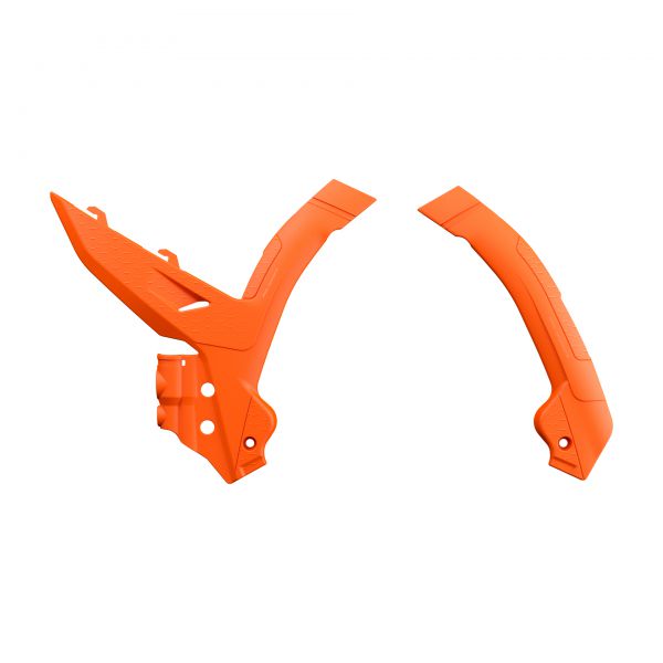 POLISPORT Rahmenschützer (Paar) für KTM SX 2023- / EXC 2024-, orange