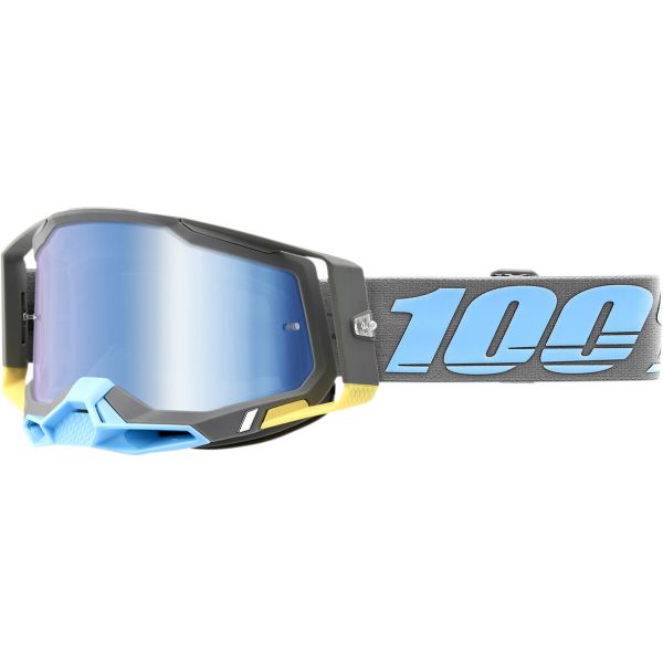 100% Brille: Racecraft 2 Trinidad, grau/hellblau blau-verspiegelt