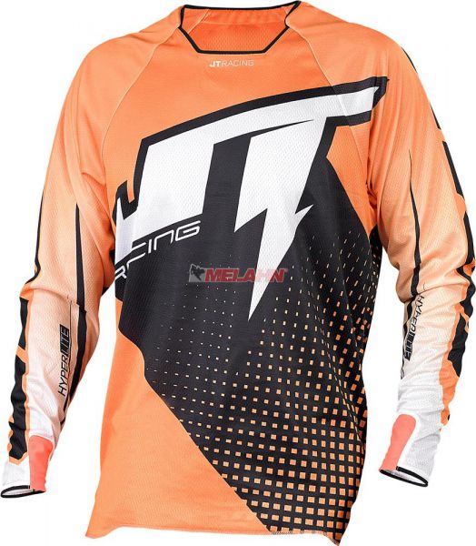 JT-RACING Hemd: Hyper Lite Voltage, schwarz/orange