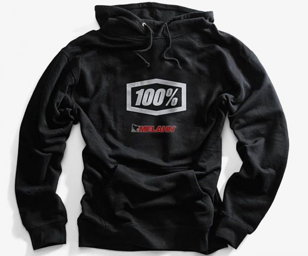 100% Hoody: Corpo, schwarz