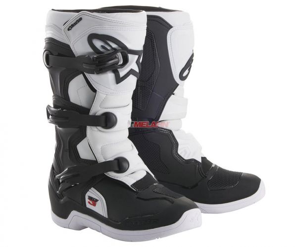 ALPINESTARS Youth Stiefel: Tech 3S, schwarz/weiss