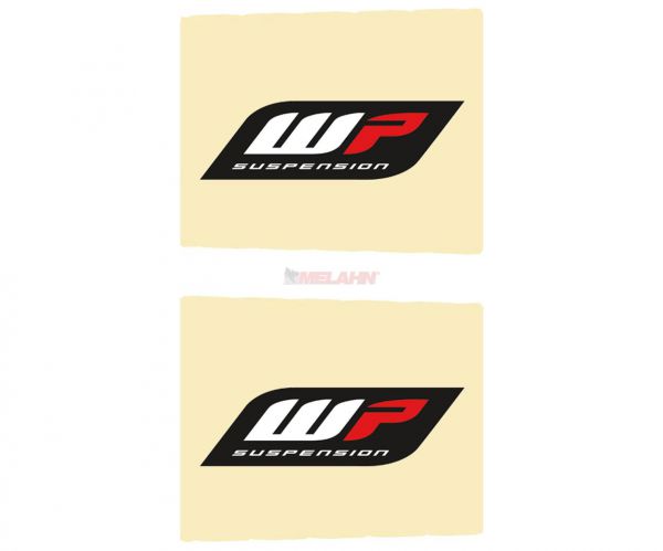 KTM Gabel-Aufkleber WP (Paar) klar, 43-48mm - altes Logo