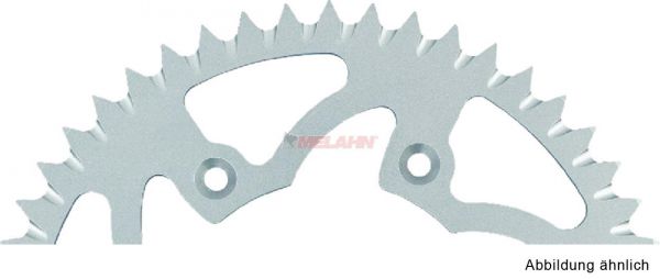 MELAHN Schlammkettenrad CR80/85 97-07 / CRF 150 07-, silber