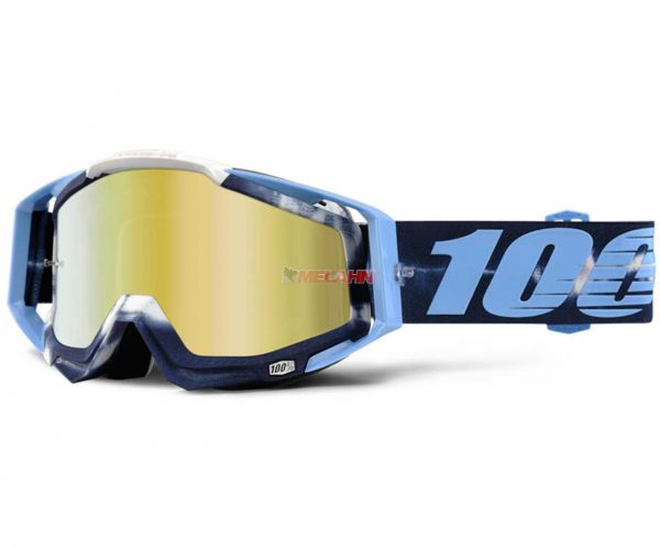 100% Brille: Racecraft Tiedye, blau/hellblau/weiss