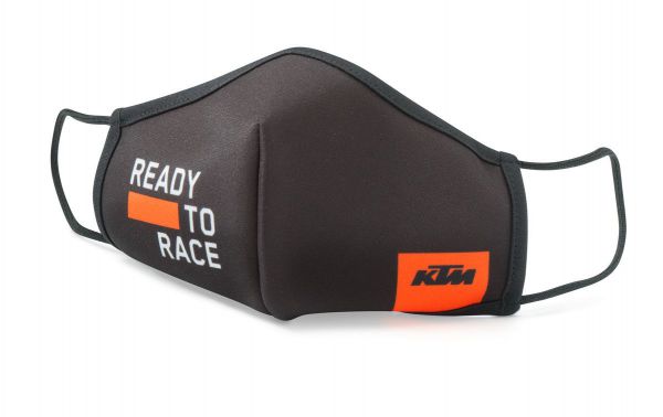 KTM Maske ohne Zertifizierung: Face Mask Team, schwarz/orange