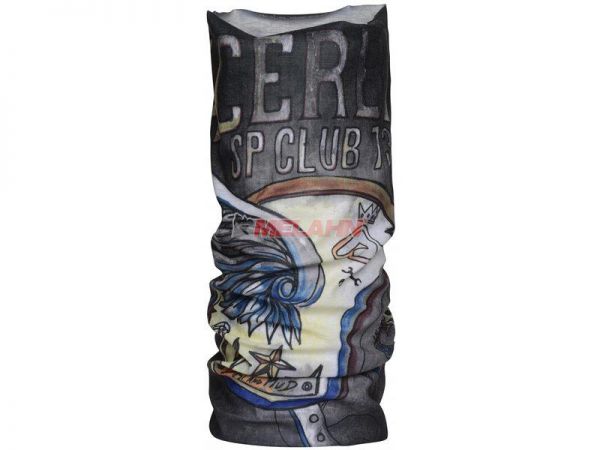 ACERBIS Schal: Allrounder Neck Warmer Wings SP Club, grau