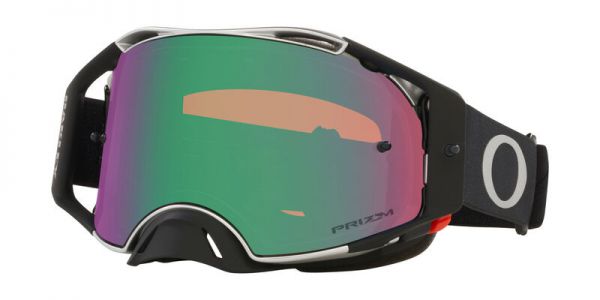 OAKLEY Brille: Airbrake Prizm MX Tuff Blocks schwarz-gunmetel, jade-iridium