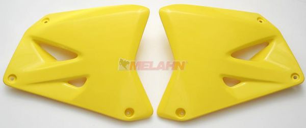 UFO Spoiler (Paar), Kühlerverkleidung RM 125/250 01-09, gelb2001