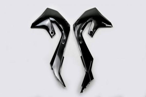 UFO Spoiler (Paar) Kühlerverkleidung für KAWASAKI KXF 250 2021-2024 / 2019-2023, schwarz