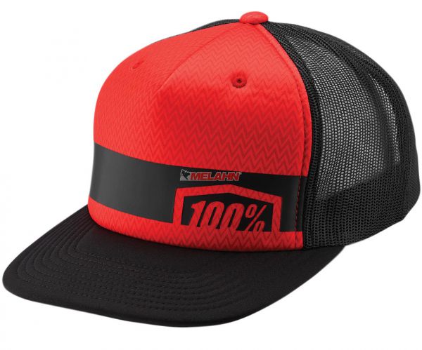100% Snapback-Cap: Quest, rot
