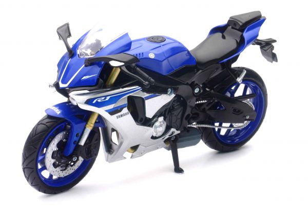 NEW RAY Mini Modell 1:12 YAMAHA YZF-R1 2016, blau/weiß