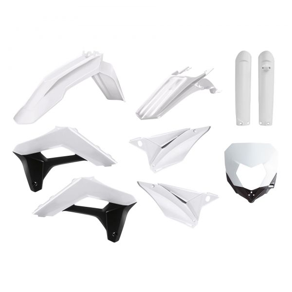 POLISPORT Plastik-Kit für SHERCO 125-450 SE-R/SEF-R 2017-2023, weiß