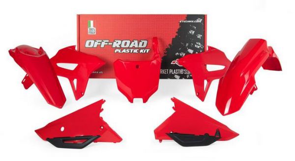R-TECH Plastik-Kit (7-teilig): Honda CRF 450 2021-2022, rot
