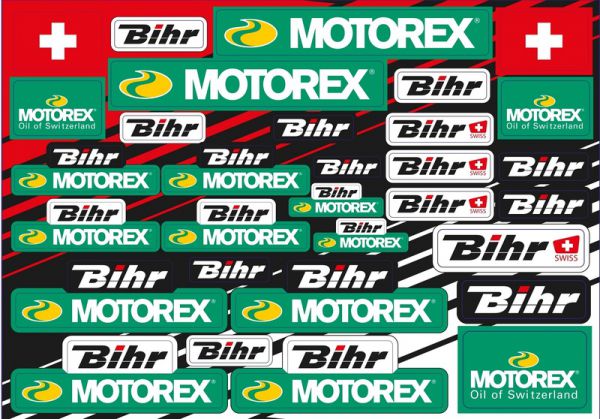 BLACKBIRD Aufkleber-Kit: Motorex-Bihr, 31-teilig