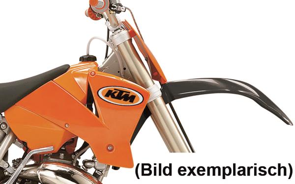 KTM Spoiler SX/EXC 125-525 03-04, rechts, orange mit Dekor 03