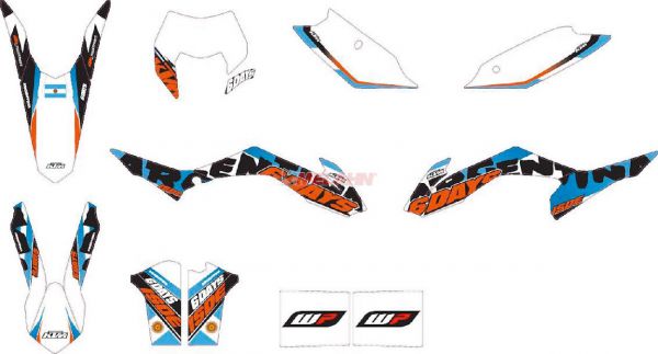 KTM Dekor-Kit Six Days Argentinien 2014, EXC 14-15