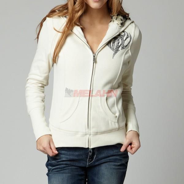 FOX Girls Hoody-Jacke: Abrasive, weiß