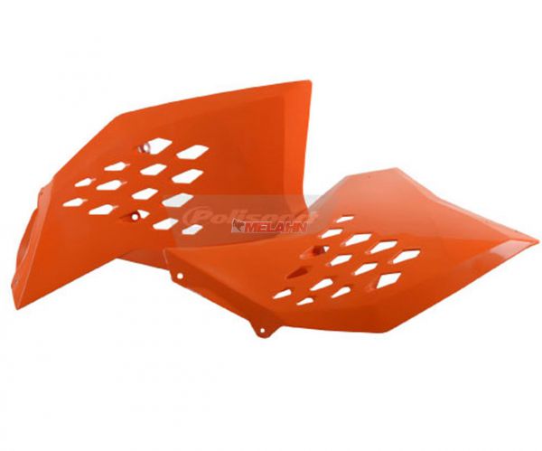 POLISPORT Spoiler (Paar) für KTM SX 07-10 / EXC/SMR 08-11, orange