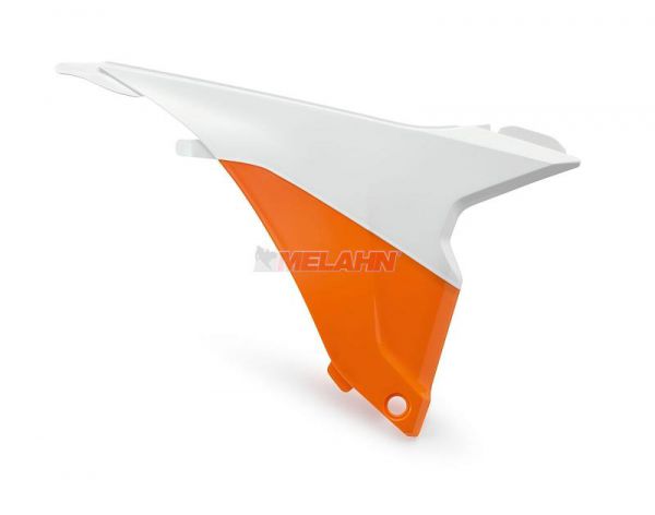 KTM Filterkastenwand rechts, weiß/orange, EXC 14-16