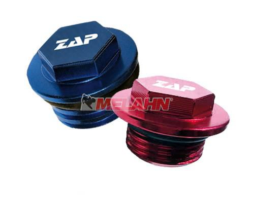 ZAP Aluminium-Öleinfüllschraube CR/CRF 450 02-16, blau