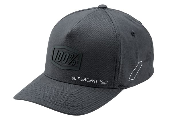 100% Snapback-Cap: Shadow X-Fit, steel