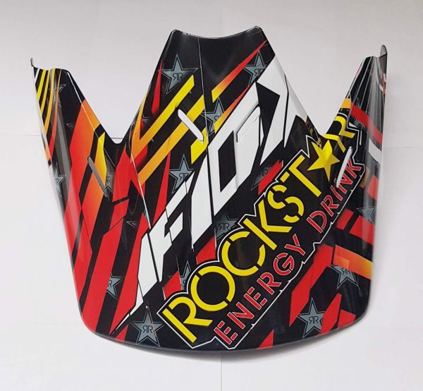 FOX Helmschirm: Visor V3 Carbon, Ryan Dungey Rockstar, rot/sw/gelb