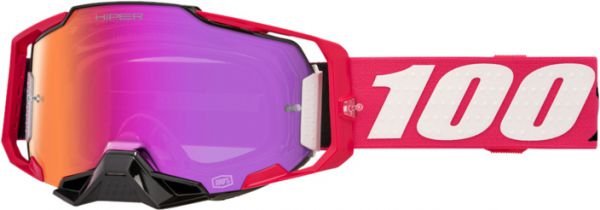 100% Brille: Armega Hyper Kloug, rot/weiß rot verspiegelt