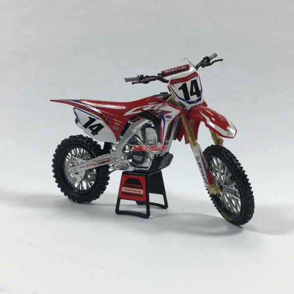 NEW RAY Mini Modell CRF 450 2017 Cole Seely #14, 1:12