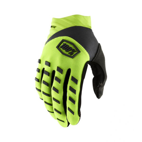 100% Handschuh: Airmatic , neon-gelb/schwarz