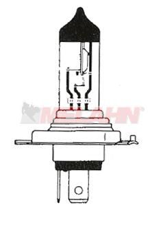 JM Glühbirne H4 12V 60/55W