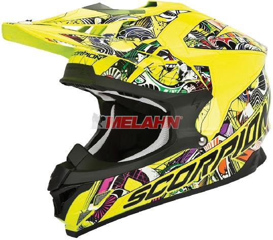 SCORPION Helm: VX-15 Evo Air Vector, neon-gelb