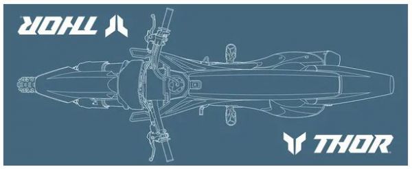 THOR Werkstatt- und Tankmatte: Pit-Matte 200x80cm, grau