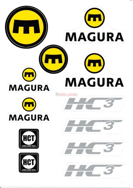 MAGURA Aufkleber-Kit HC3, 12-teilig