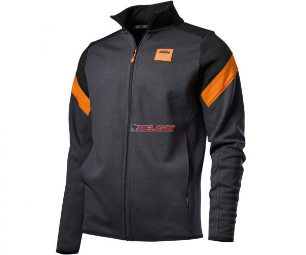 KTM Zip-Sweater: Worker, grau/schwarz