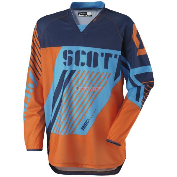 SCOTT Hemd: 350 Track, orange/blau