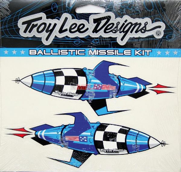 TROY LEE DESIGNS Aufkleber-Kit: Ballistic Missile, blau