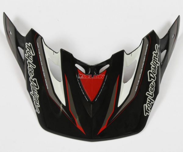 TROY LEE DESIGNS Helmschirm: Visor SE2 Warped, Visor Schwarz